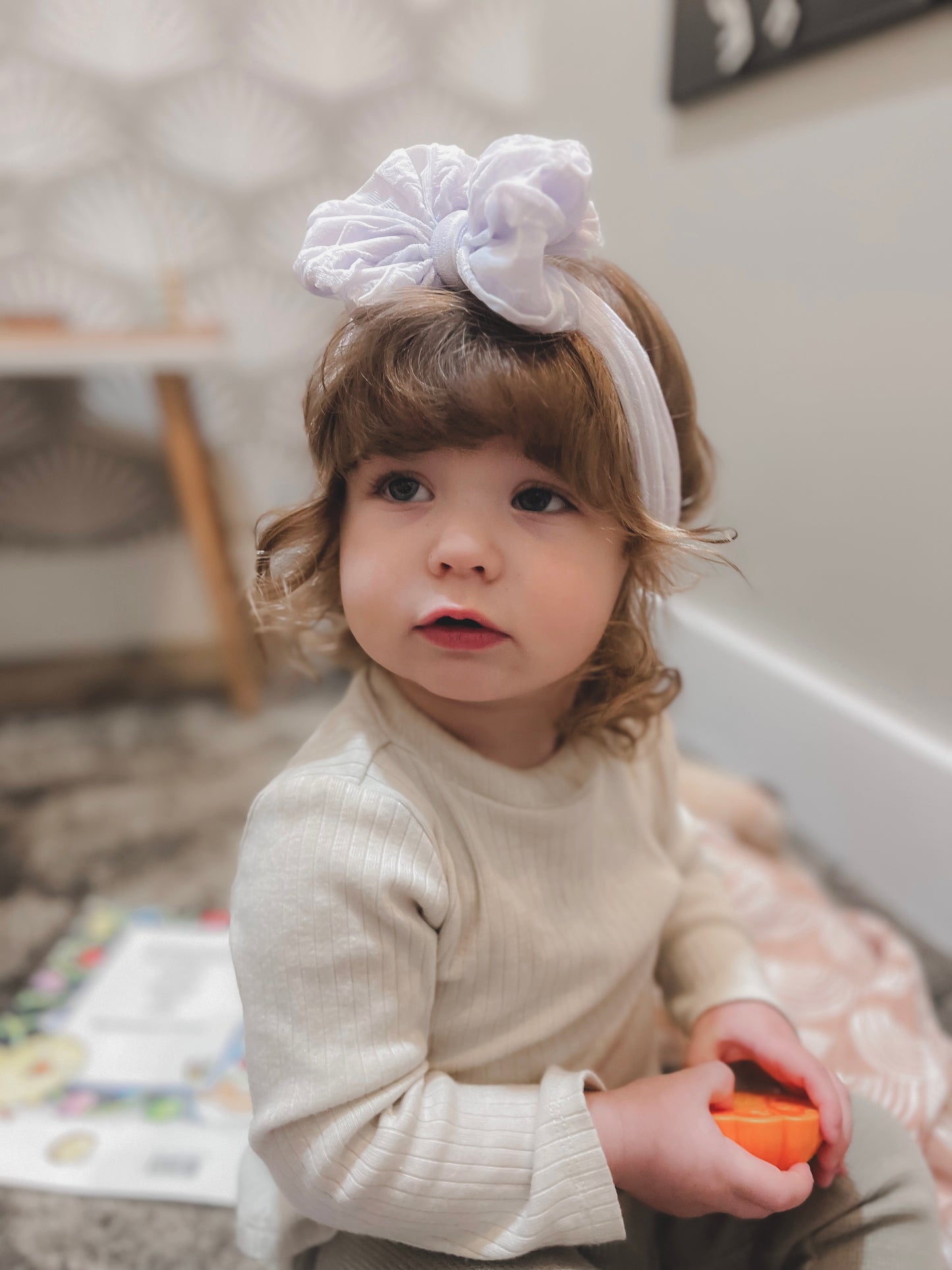 Ruffled Headband | Lavender