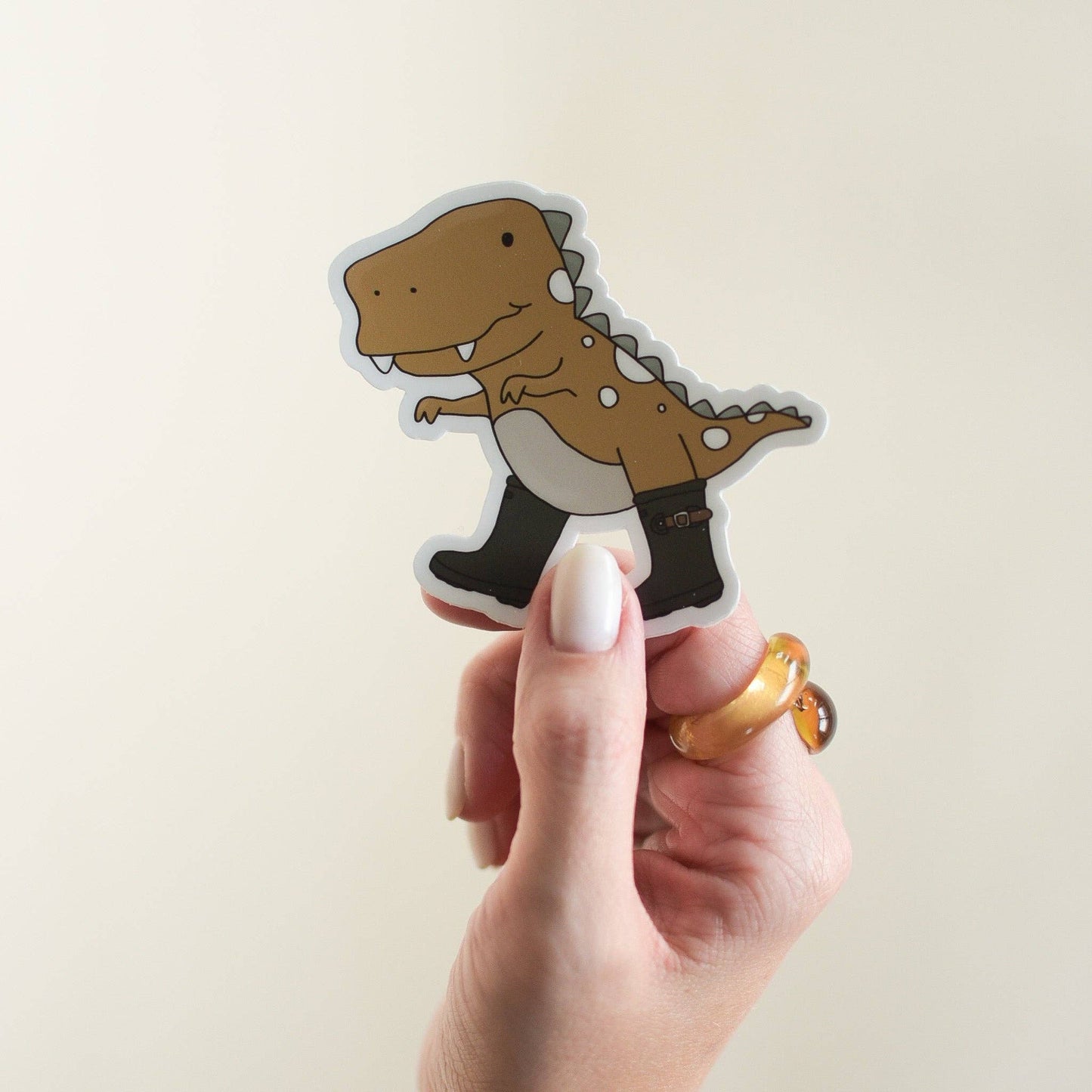 Sticker - Brown Dinosaur