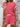Striped Knit Lounge Set - Dark Pink