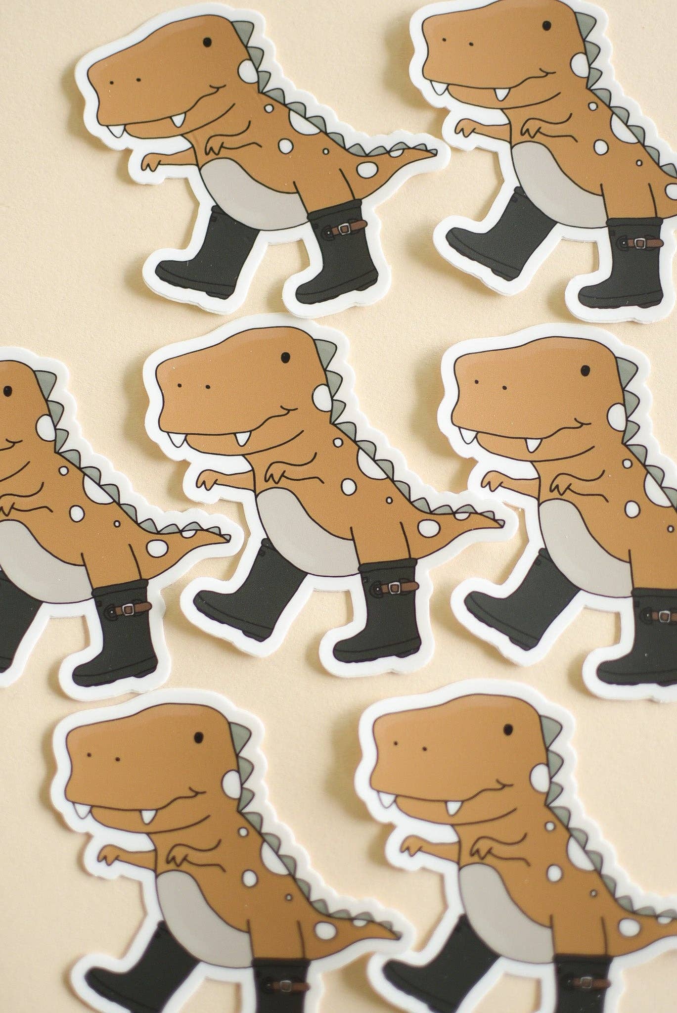 Sticker - Brown Dinosaur