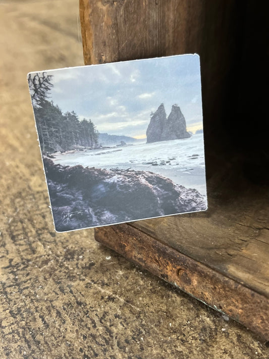 Sticker - Rialto Beach in Olympic National Park