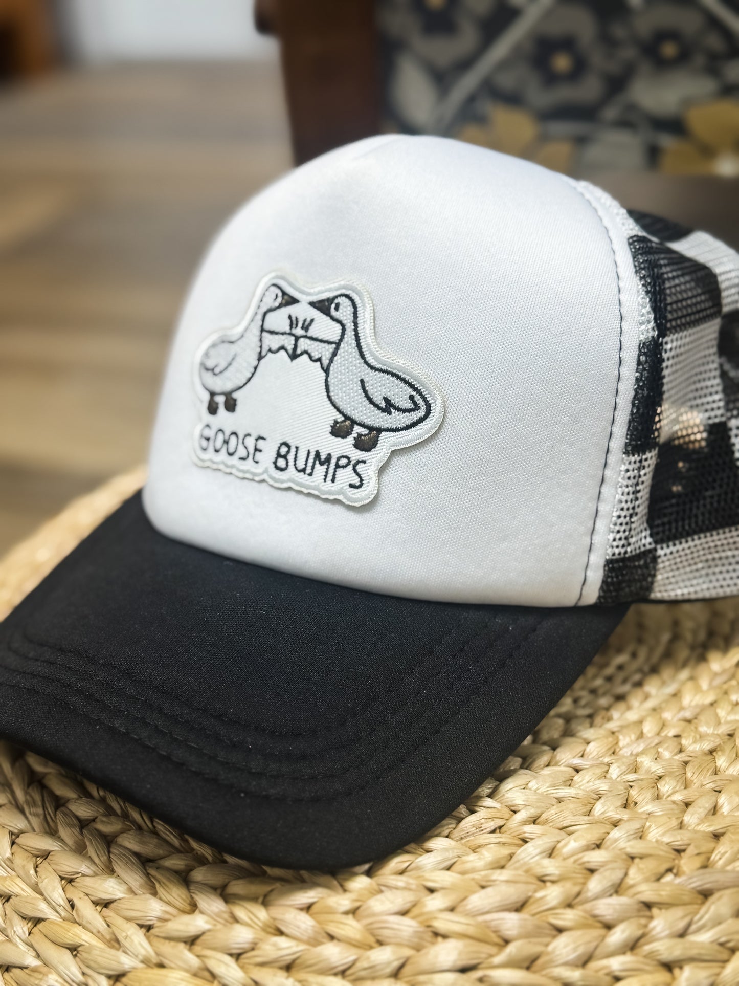 Goose Bumps Checkered Snapback