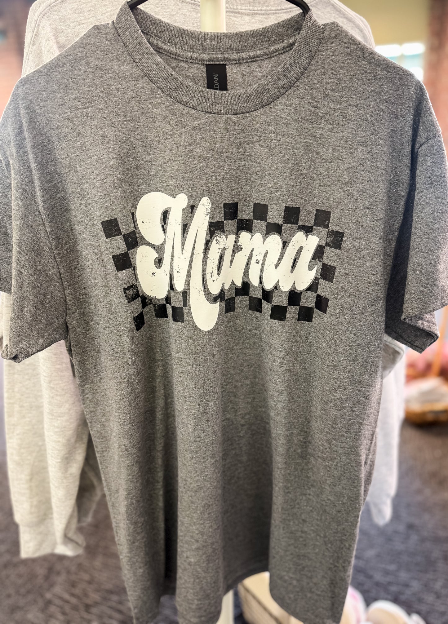 Mama Checkered Tshirt