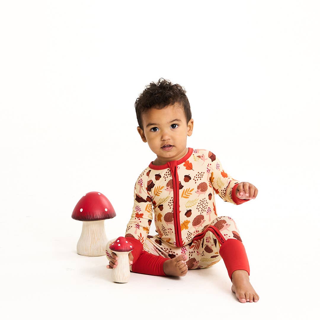 Bamboo Pajamas - Fall Woodland Hedgehog