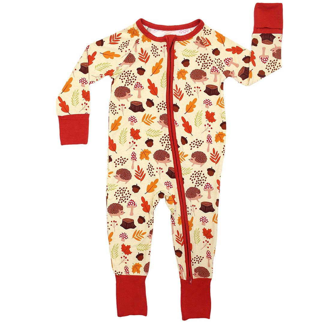 Bamboo Pajamas - Fall Woodland Hedgehog