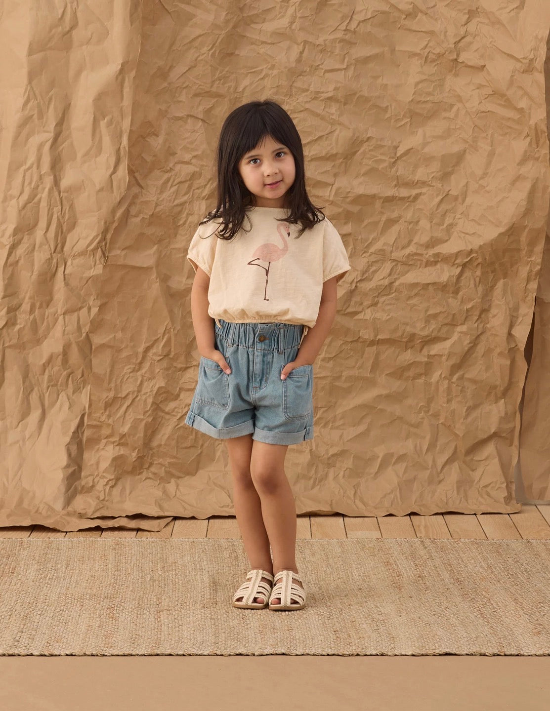 Cropped Cinch Flamingo Tee