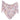 a pink floral scarf with a white background
