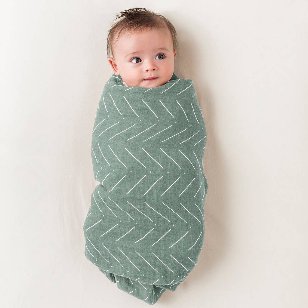 Itzy Ritzy Breastfeeding Boss - Sage Mudcloth