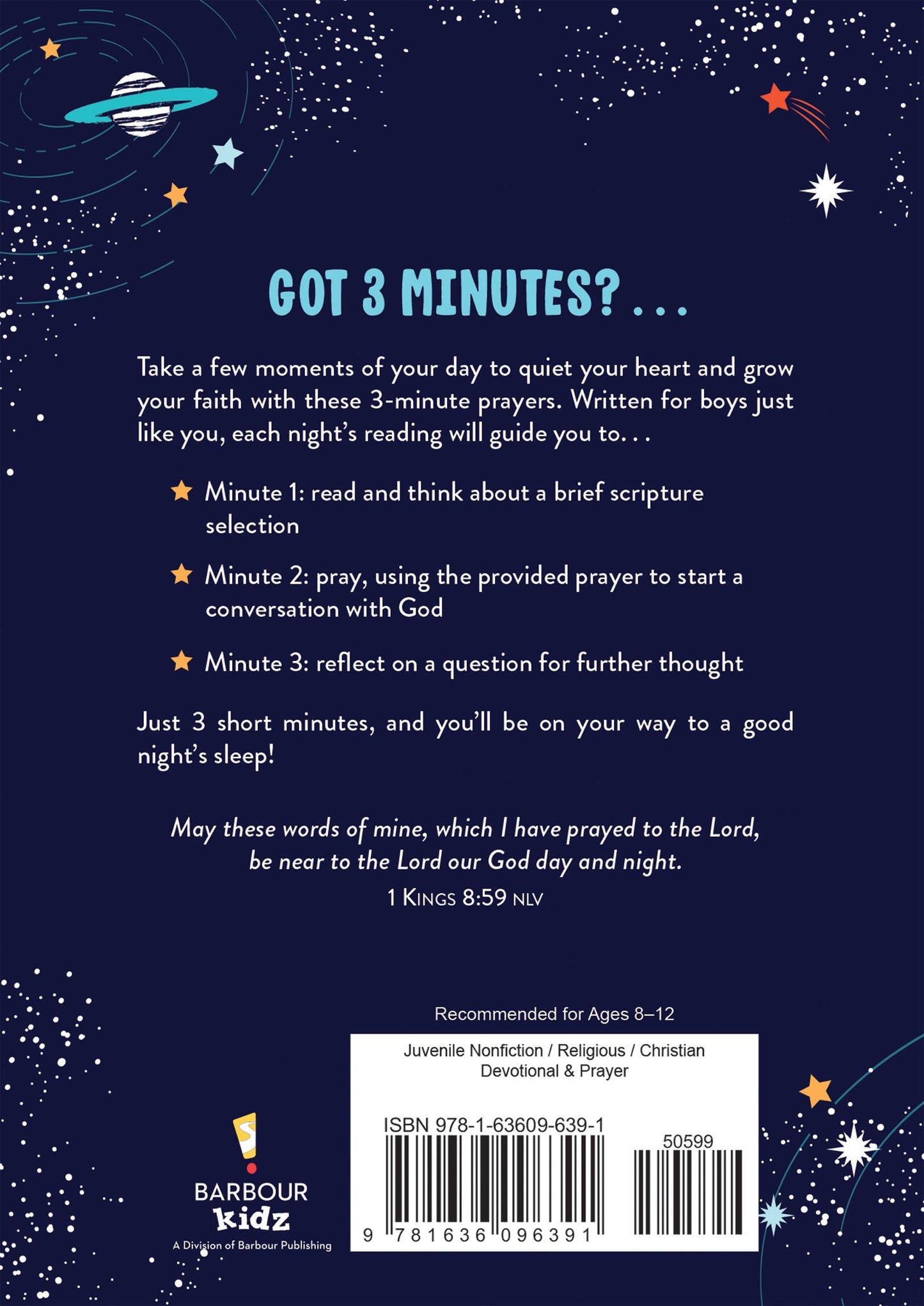 Space: 3-Minute Bedtime Prayers for Boys