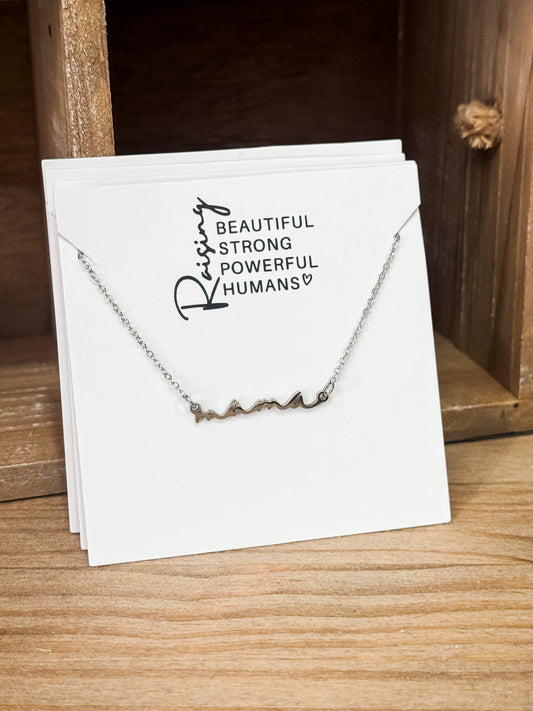 Mama Necklace - Silver