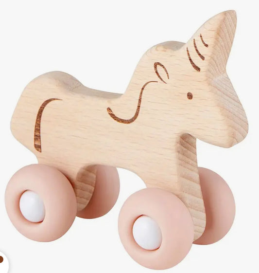 Silicone Wood Toy - Unicorn