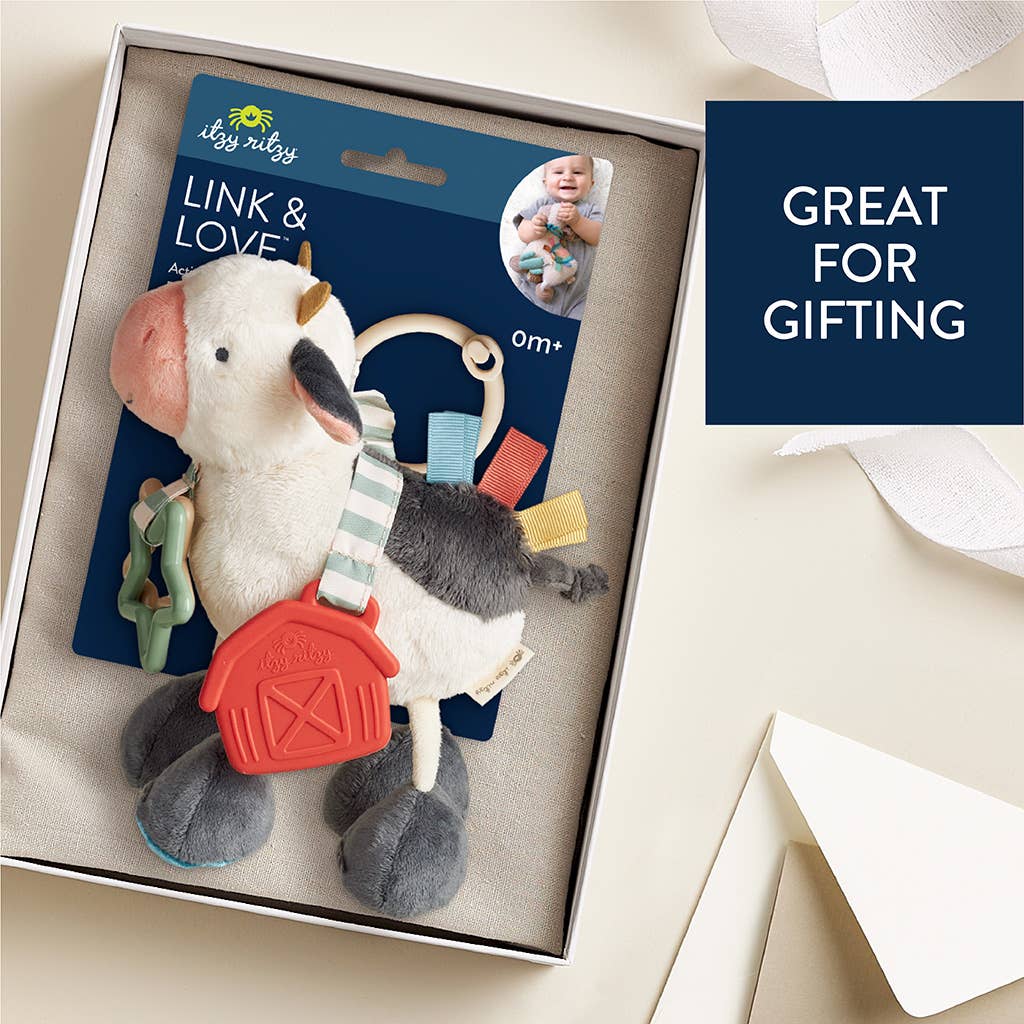 Itzy Friends Link & Love Activity Plush - Cow