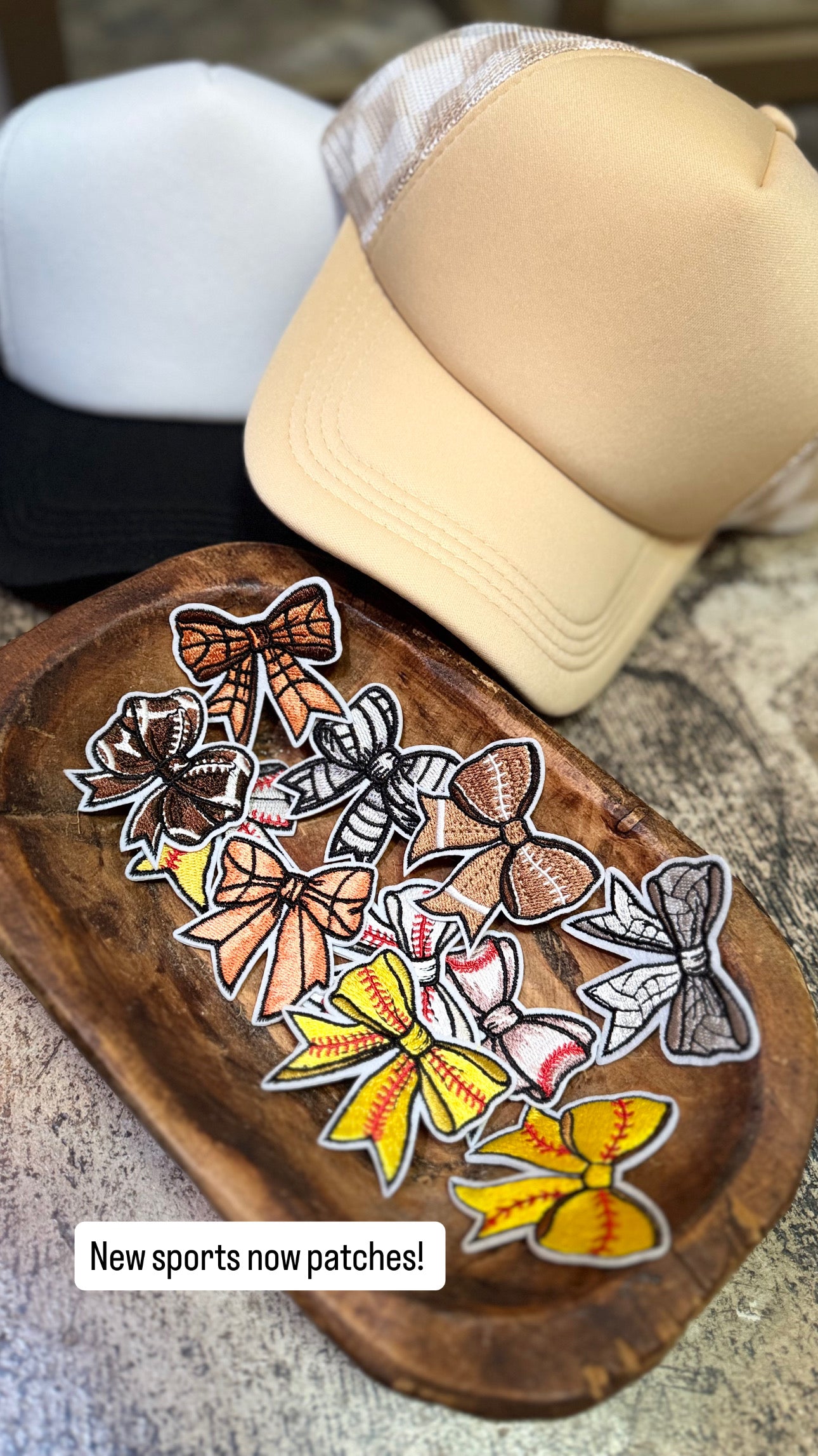 Hat Patch - Sports Bow {Variety}