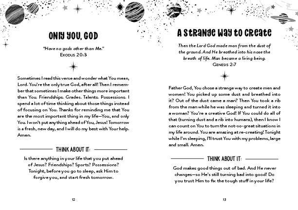 Space: 3-Minute Bedtime Prayers for Boys