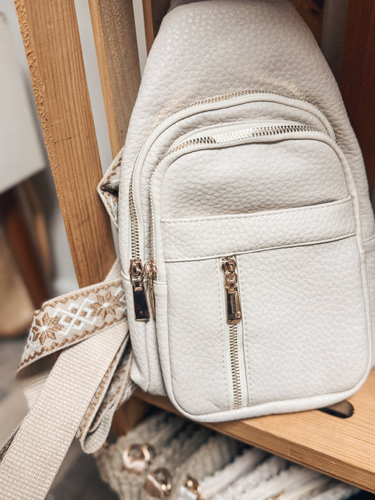 Sling Crossbody Bag - Cream