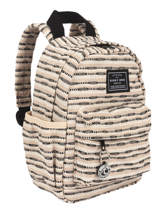 BinkyBro Backpack - Black Striped