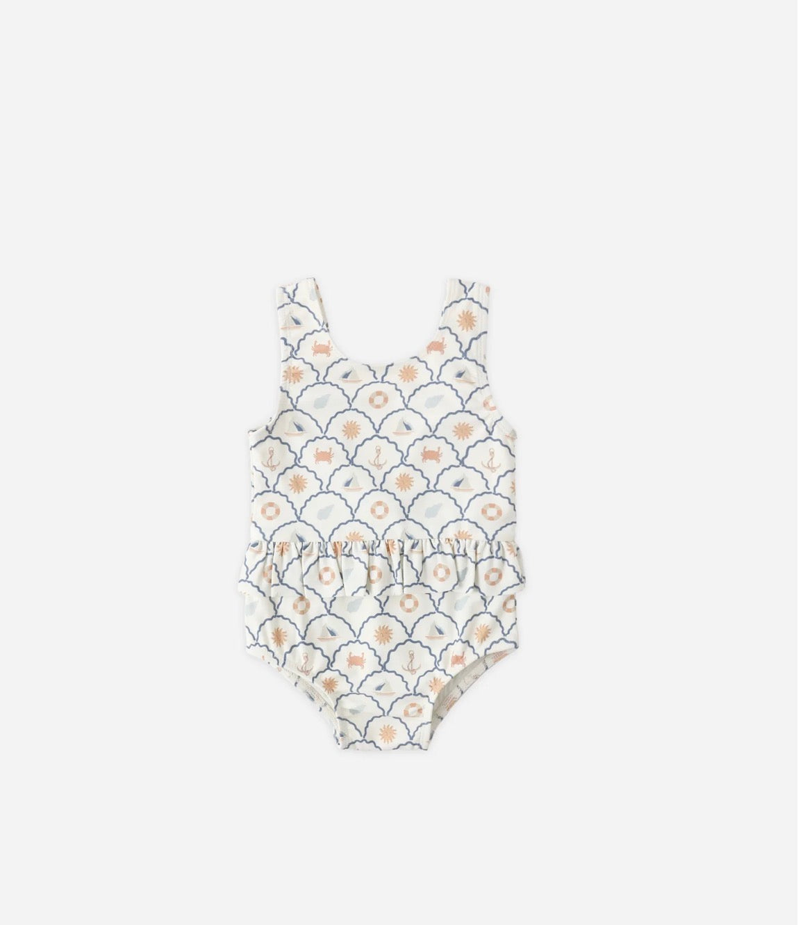 Skirted One Piece - Nautical