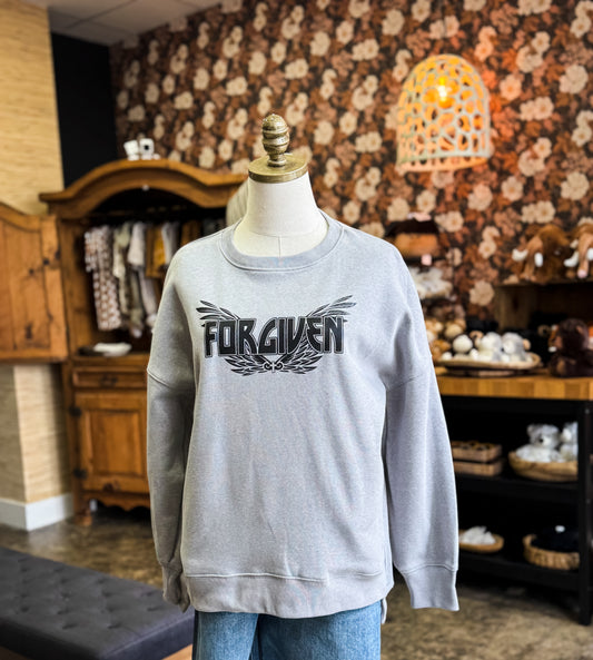 Forgiven Sweatshirt - Heather Gray