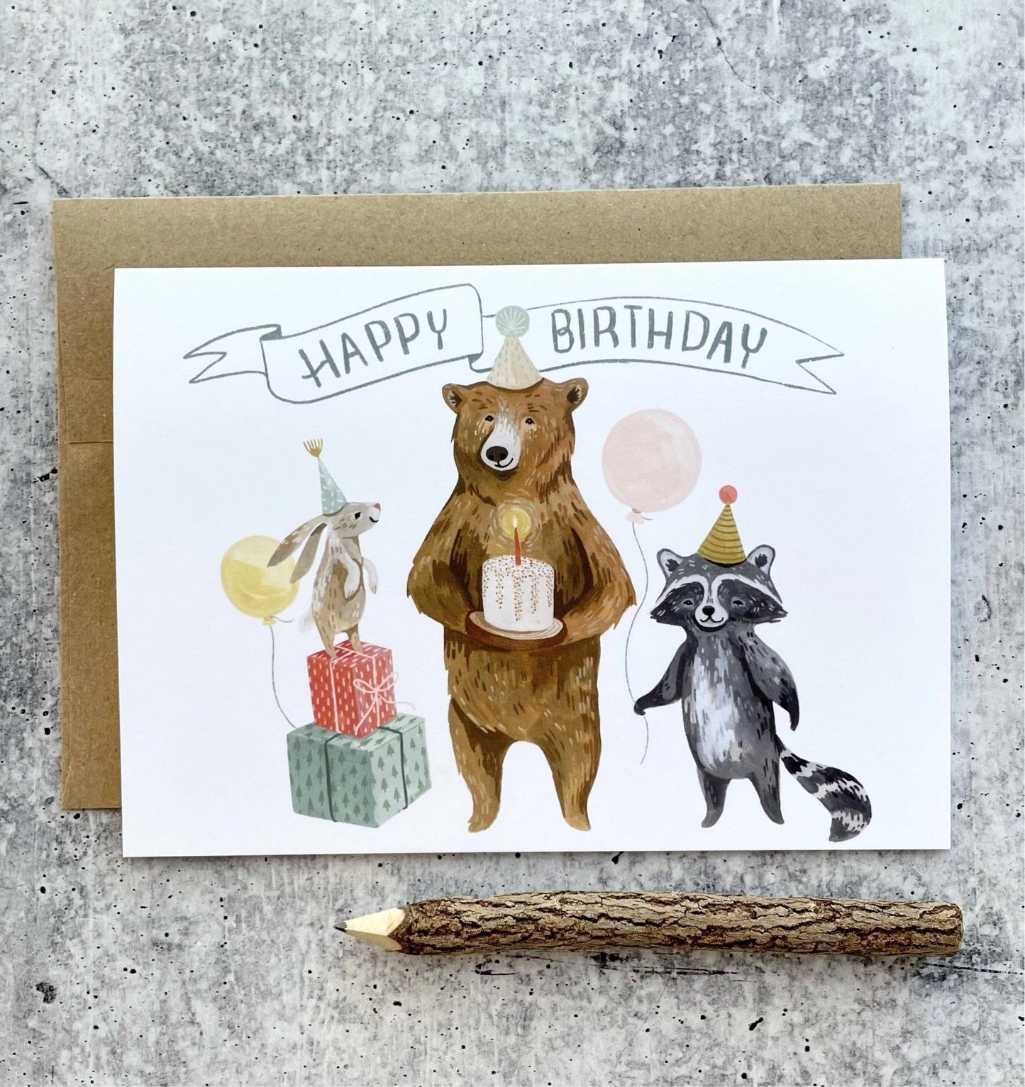 Birthday Card - Bear