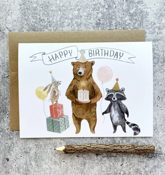 Birthday Card - Bear