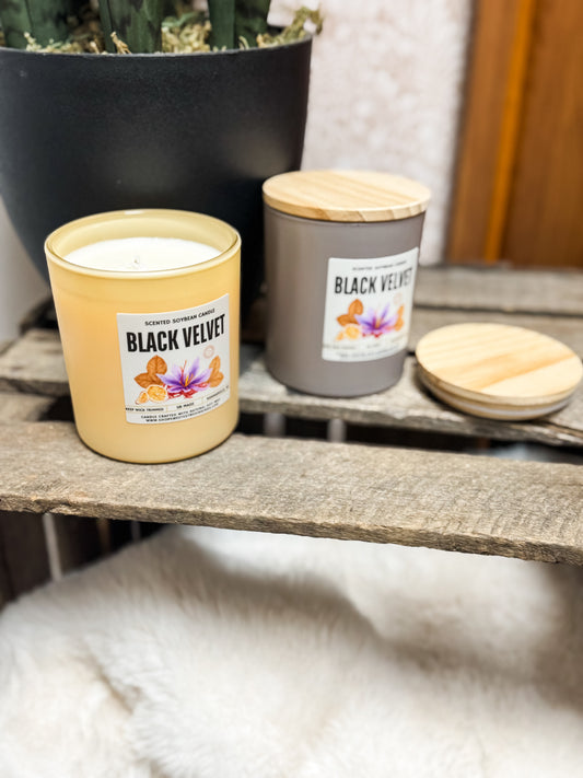 Candle - Black Velvet (Butter Yellow)