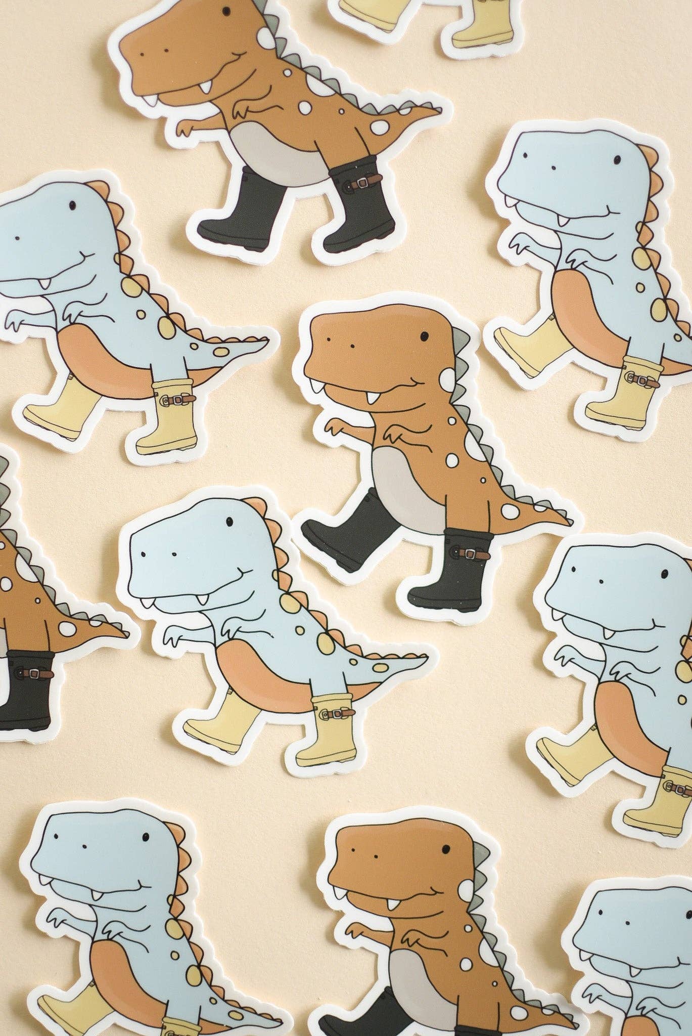 Sticker - Brown Dinosaur