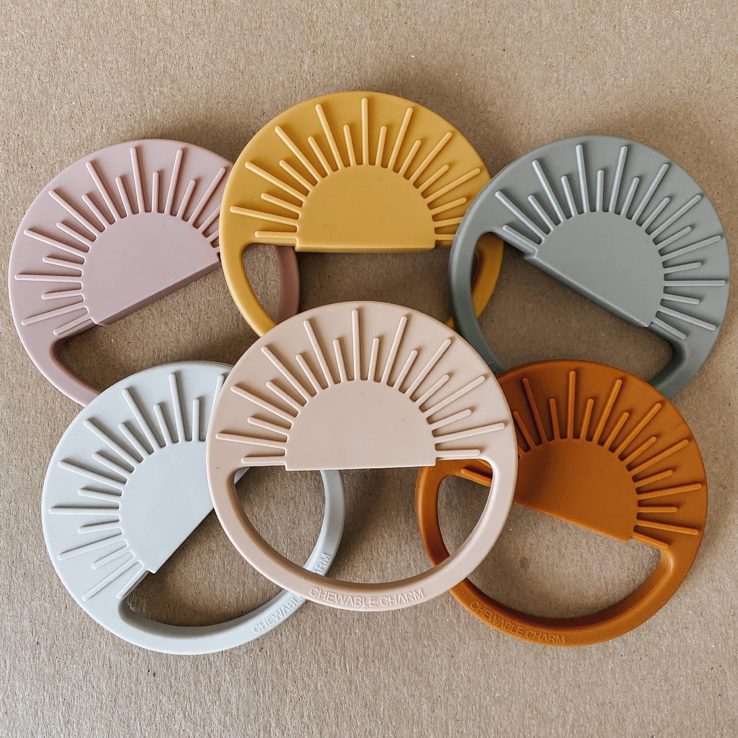 Sun Silicone Teether - Oat