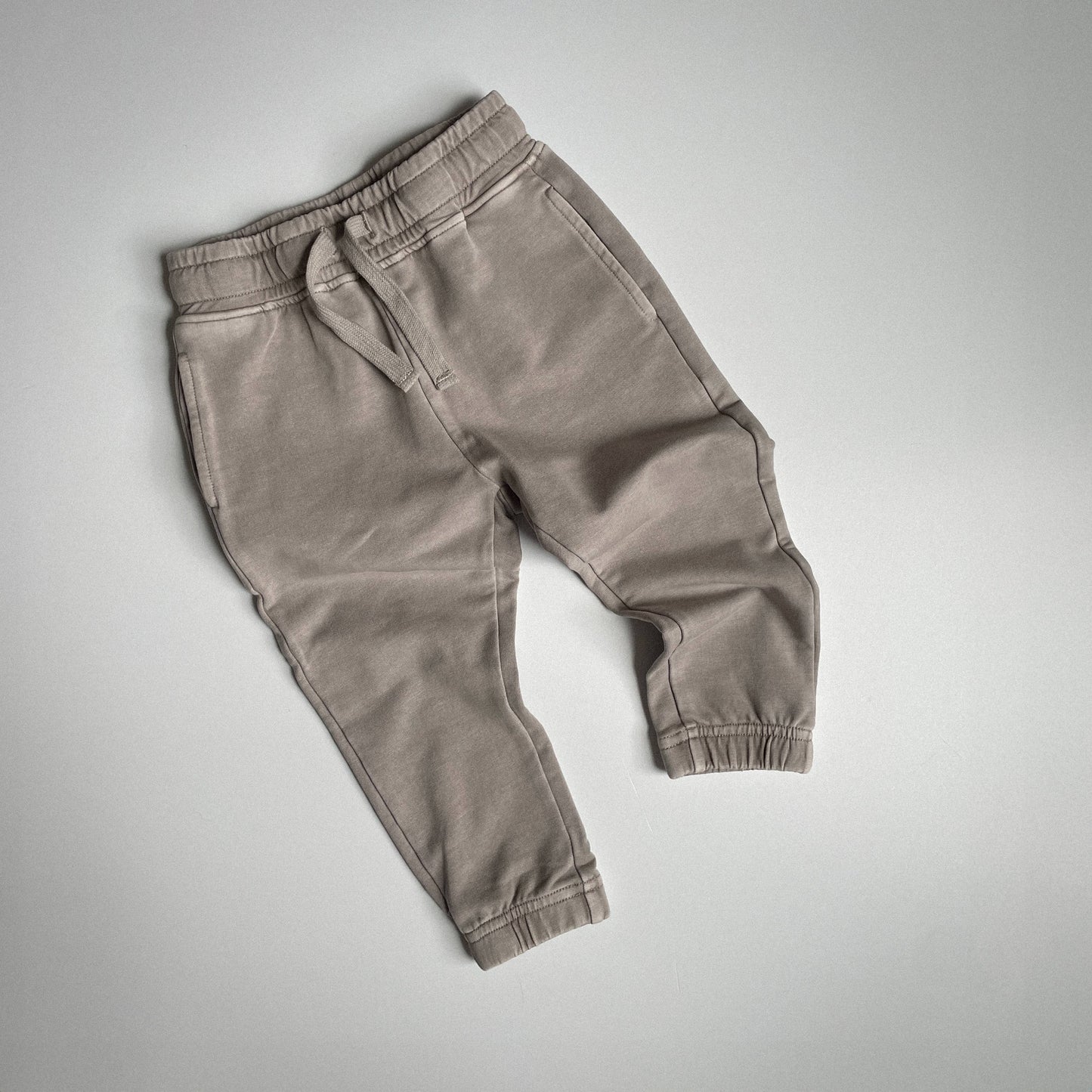 Joggers - Tan Acid Wash