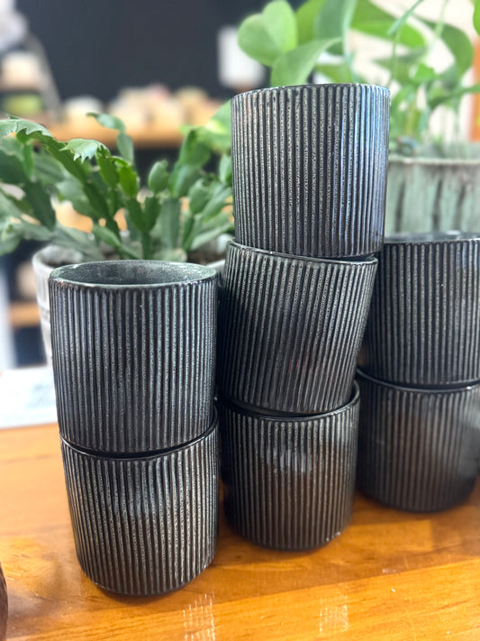 Deep Forest Geometric Lined Mug