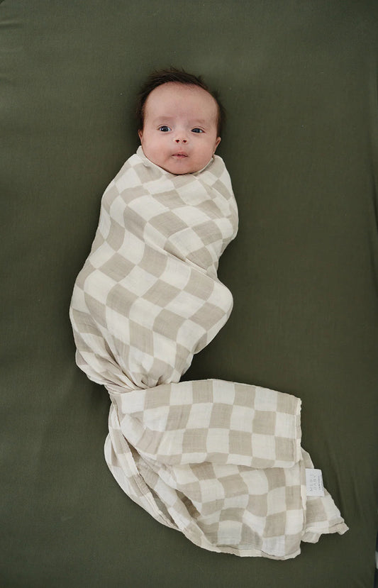 Swaddle - Taupe Checkered