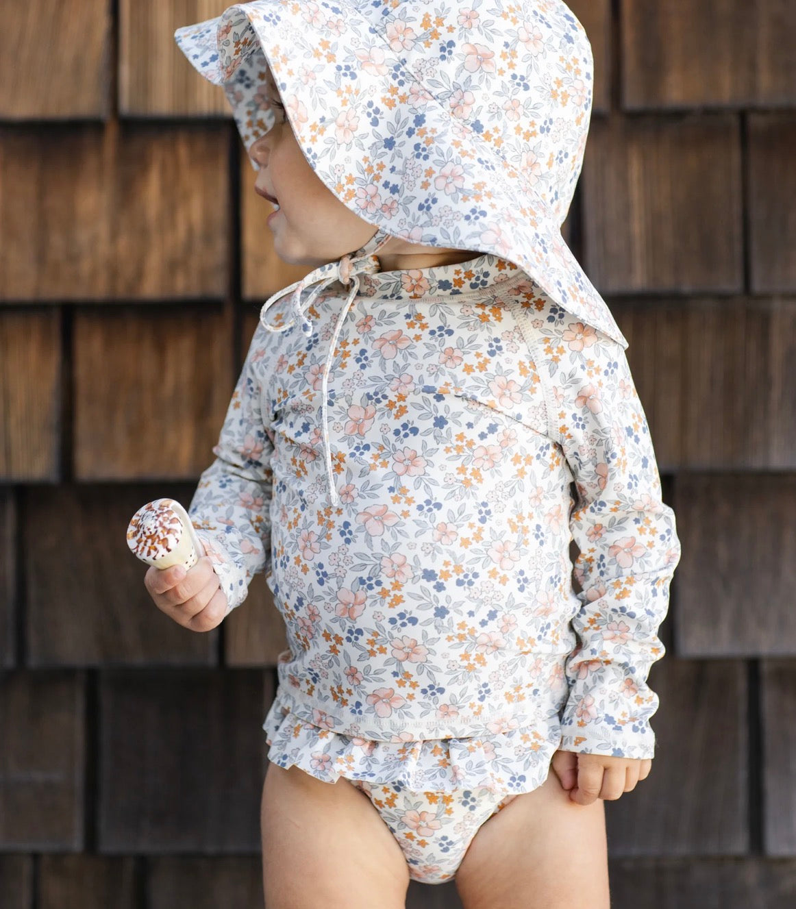 Girls Rashguard Set - Flower Fields