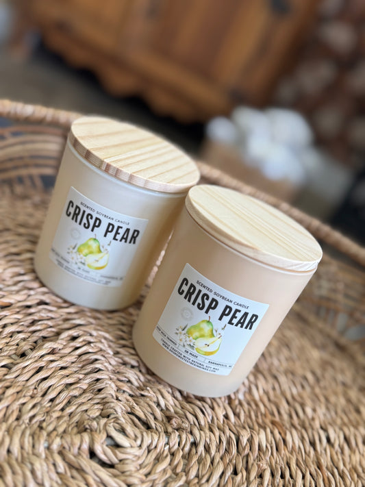 Candle - Crisp Pear (Taupe)