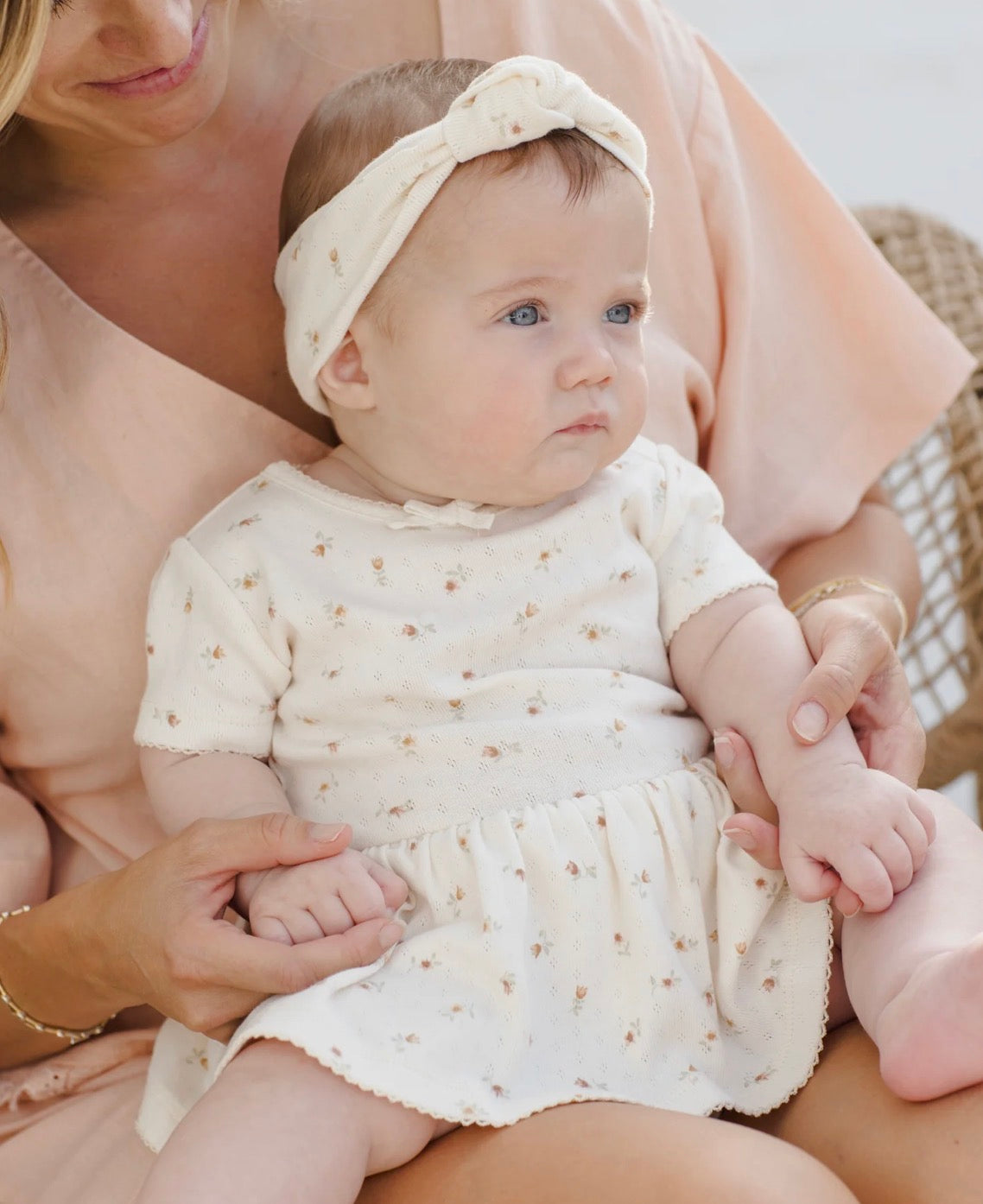 Pointelle Knotted Headband - Petit Fleur