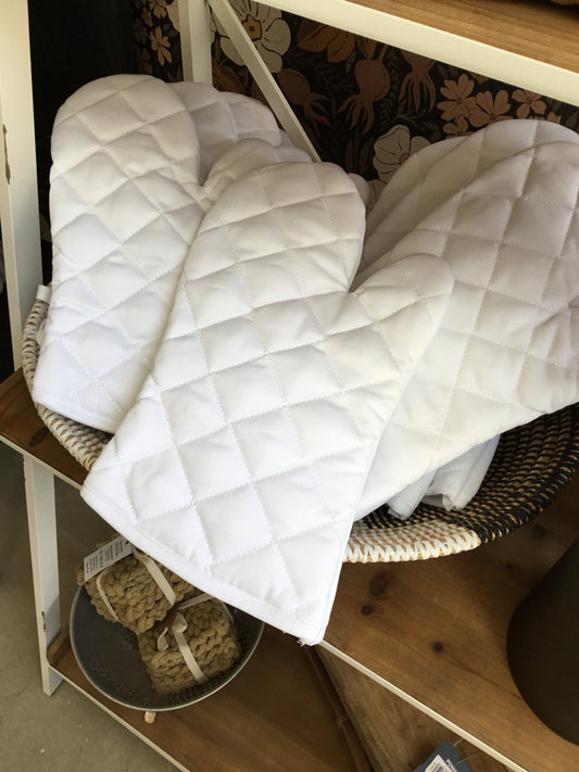 Oven Mitt - White