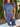 Ribbed Tee & Pants Set - USA Blue