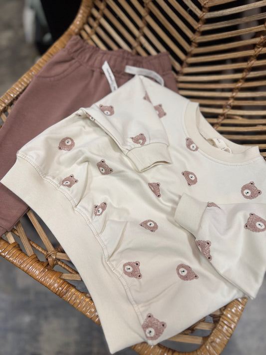 Relaxed Sweatshirt - Bear (Mocha Brown)
