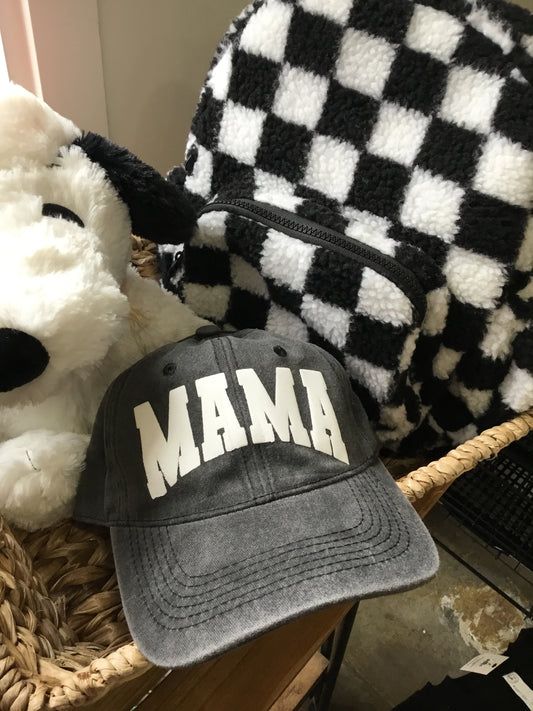 Puff MISPRINT Mama Hat - Washed Black