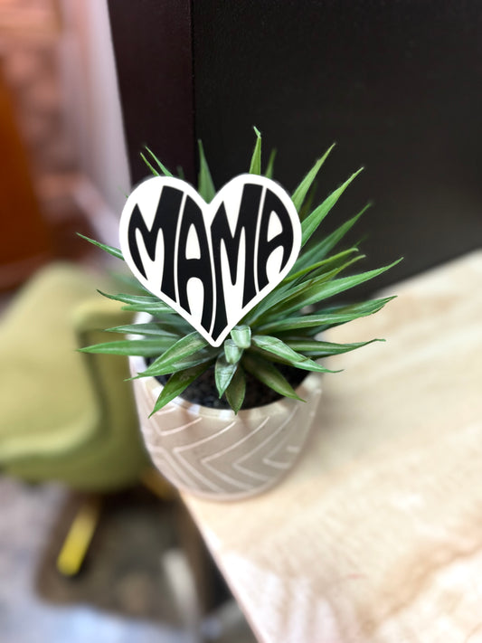 Heart Mama - Clear Sticker