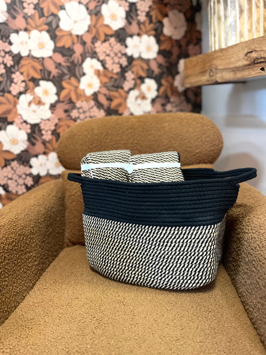 Black Woven Basket