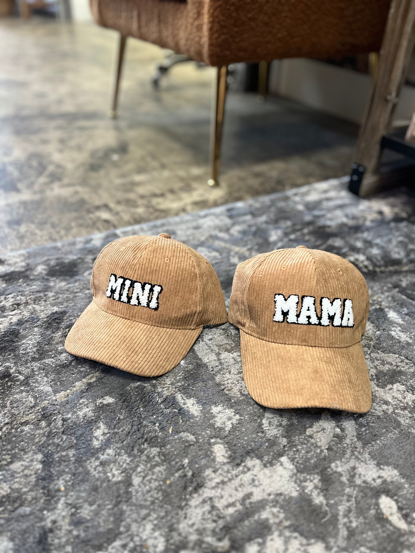 Corduroy Mini Ball Cap - Tan