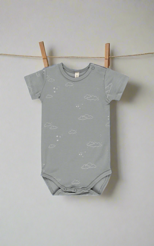 Bamboo Short Sleeve Onesie - Clouds