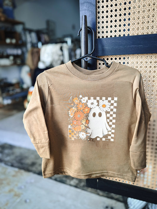 Ghost Floral Long Sleeve - Brown