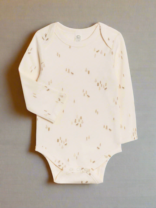 Organic River Onesie - Backwoods / Taupe