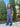 Ribbed Tee & Pants Set - USA Blue
