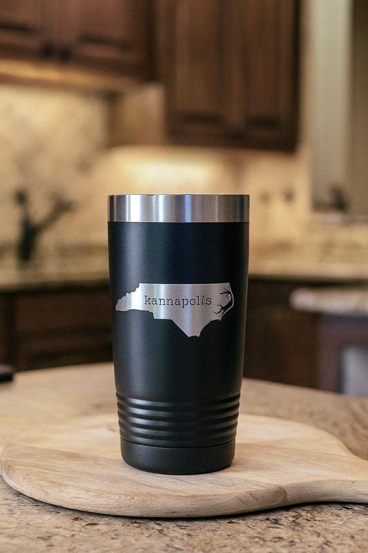 Metal Tumbler Black - NC Kannapolis