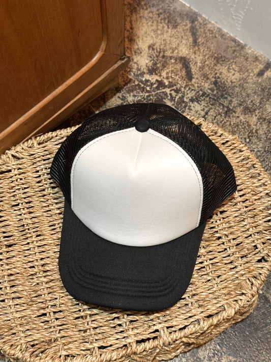 Trucker Hat - Black/White