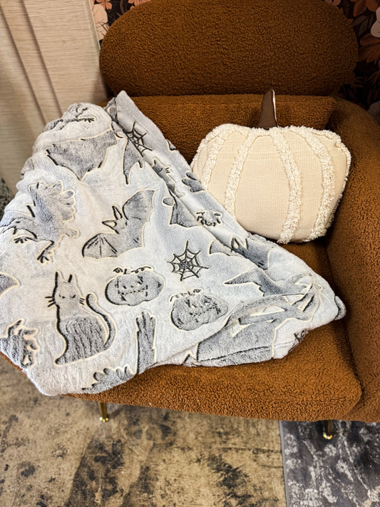 Fleece Throw Blanket - Glow in the Dark Halloween