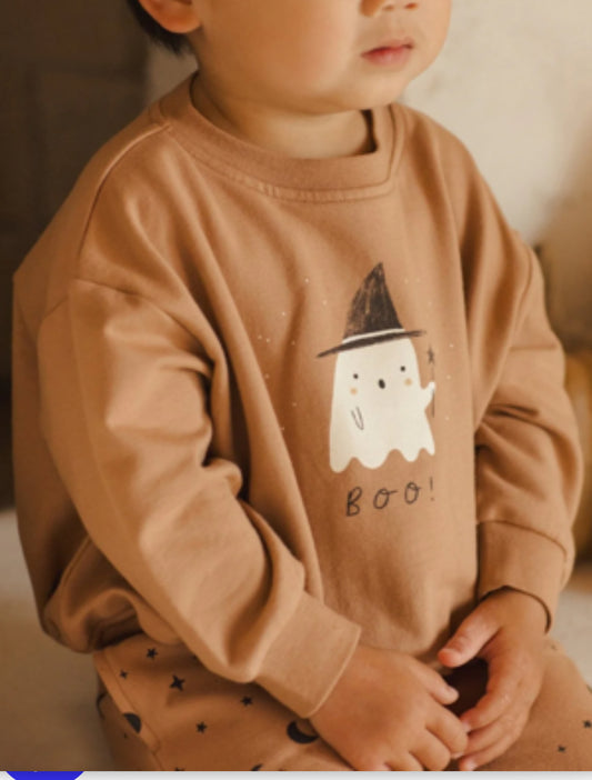 Relaxed Fleece Sweatshirt - Boo