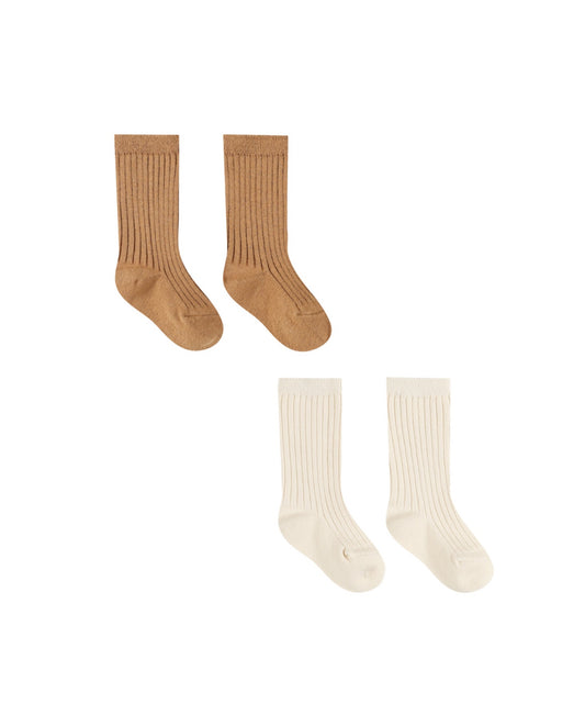 Socks Set - Natural/Golden