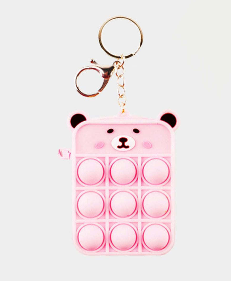 Push and Pop It - Bear Keychain